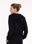 VESTE CAPUCHE FLUIDE MAEVA NOIR